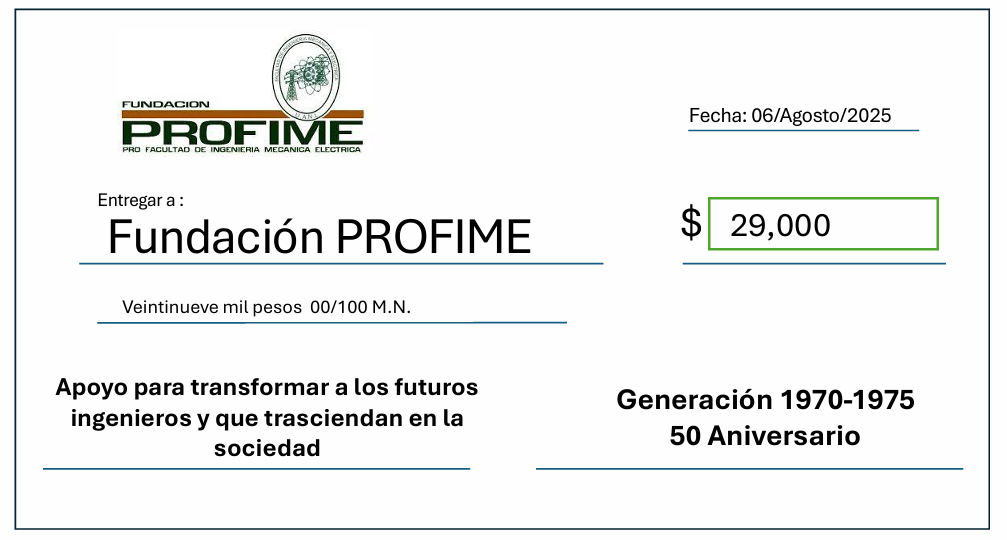 Cheque Generación 1970-1975
